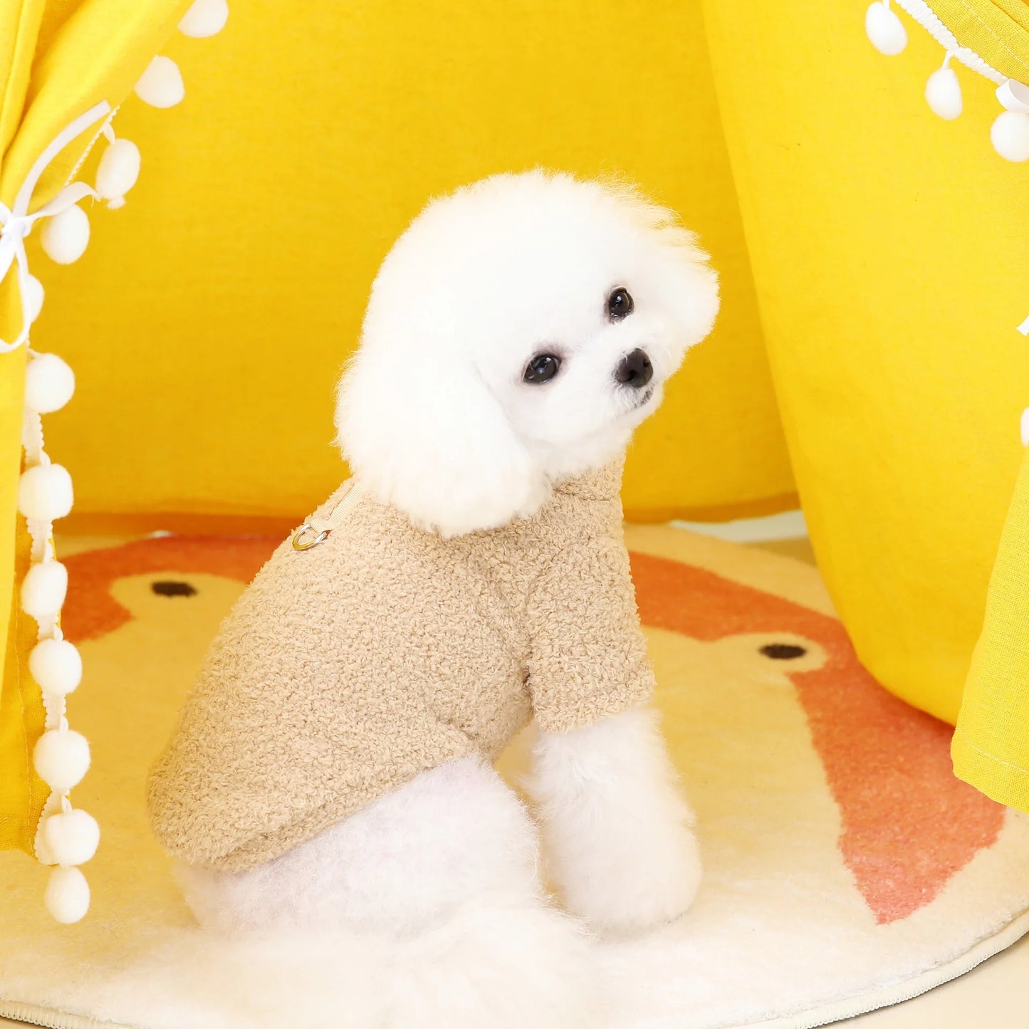 Cozy Winter Plush Sweater for Small & Medium Pets