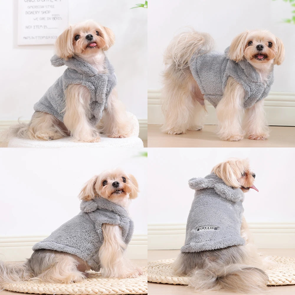 Cozy Fleece Hoodie for Small & Medium Pets - Warm & Cute