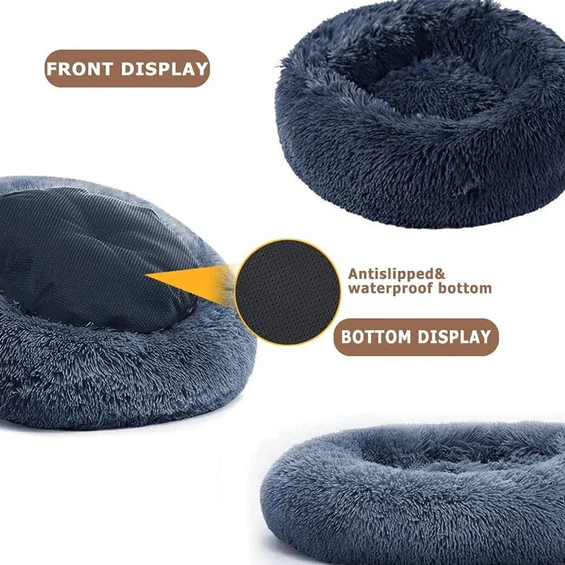 Ultra Soft Plush Pet Bed for Cats and Dogs - Multiple Sizes