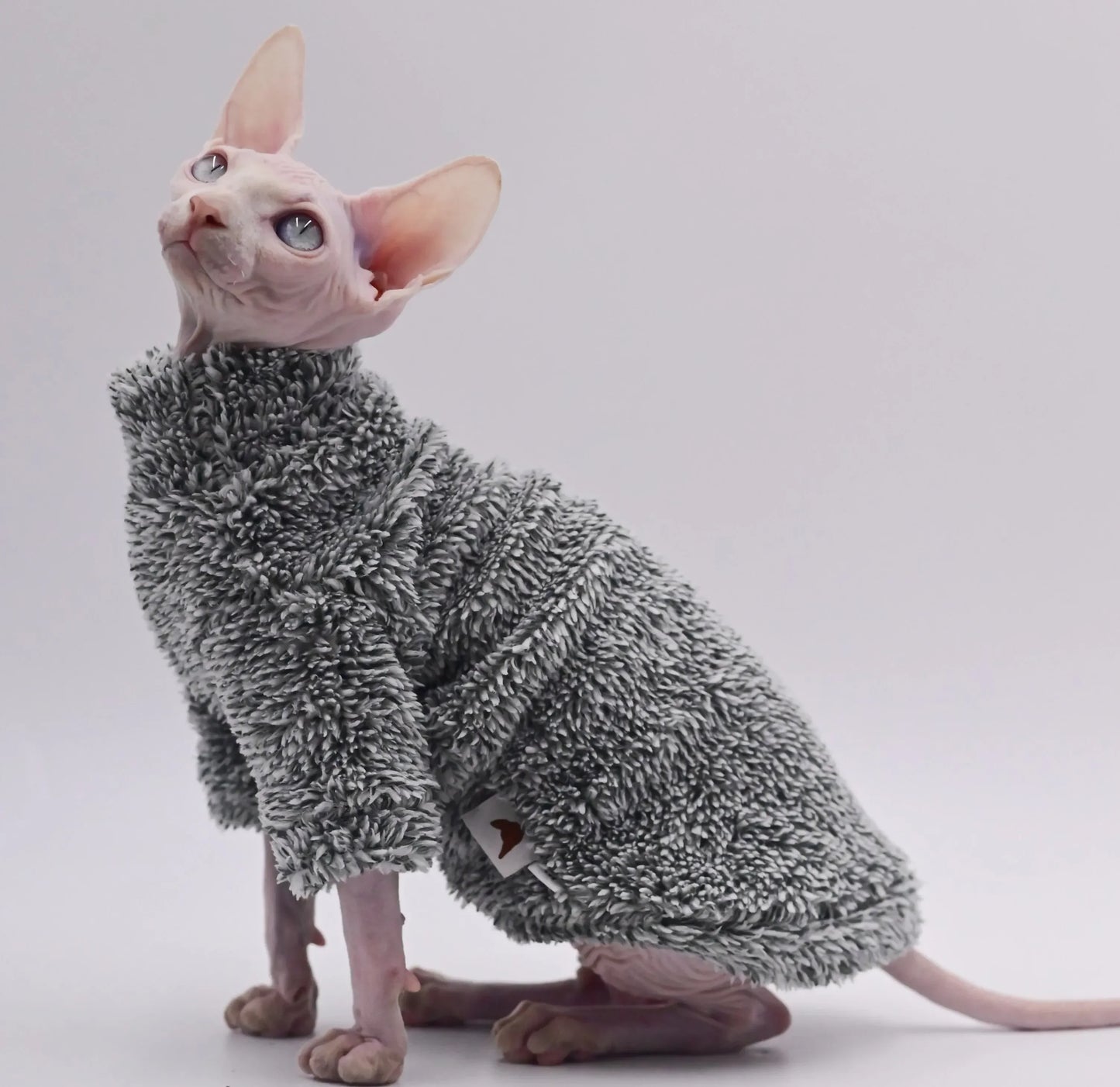 Fluffy Winter Jacket for Sphynx Cats - Ultimate Warmth