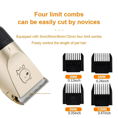 Professional Pet Hair Clipper USB Rechargeable