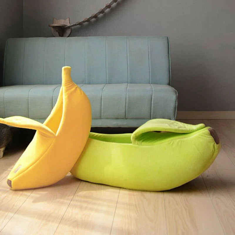 Cozy Banana Cat Bed - Warm & Cute Pet House