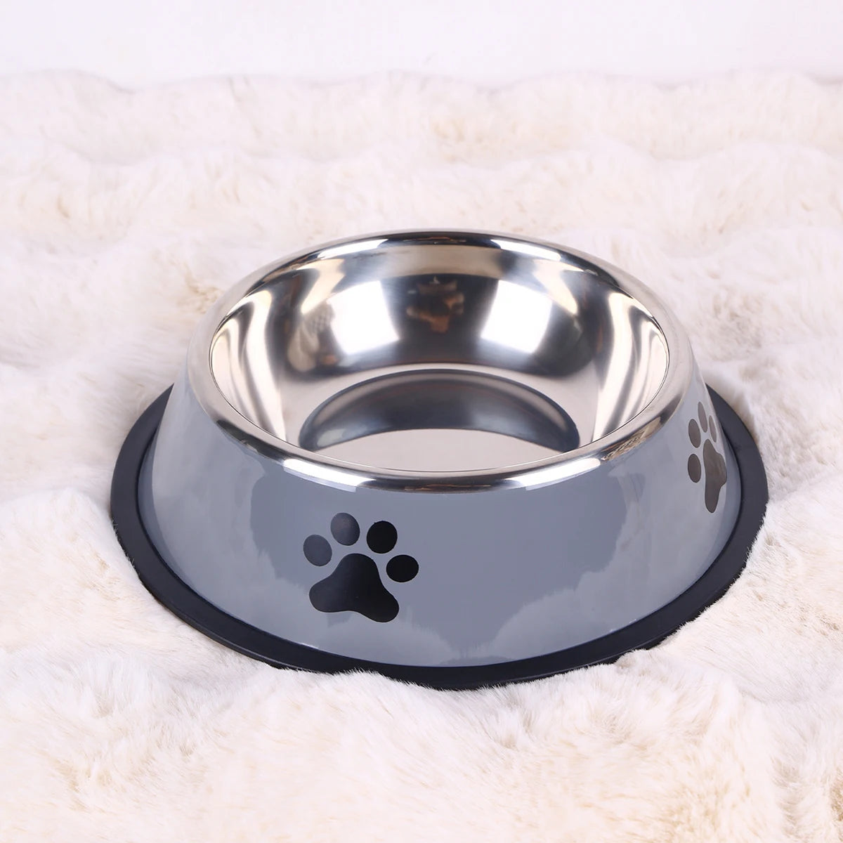 Premium Stainless Steel Pet Feeding Bowl - Anti-Slip Design