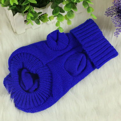 Cozy Knitted Dog Sweater for Small to Medium Breeds