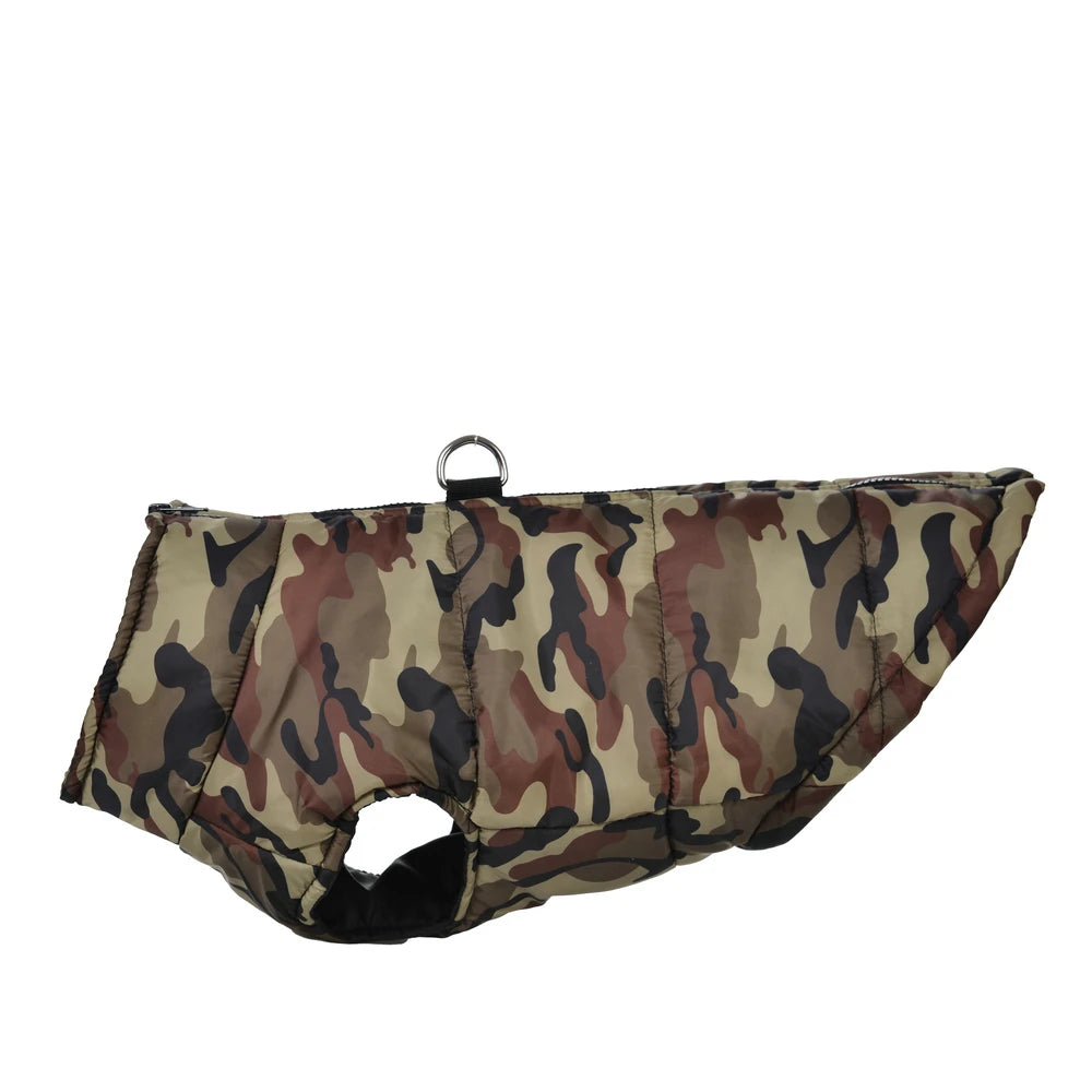 Waterproof Camouflage Winter Coat for Large Dogs