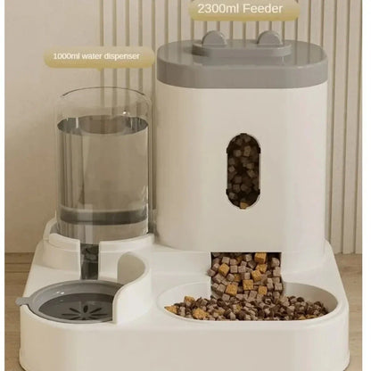 2-in-1 Automatic Feeder and Water Dispenser for Dogs and Cats