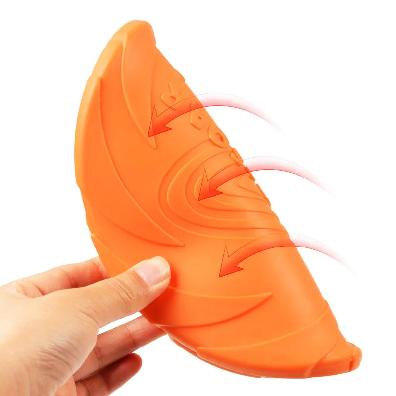 Durable Silicone Dog Flying Disc - Outdoor Fun