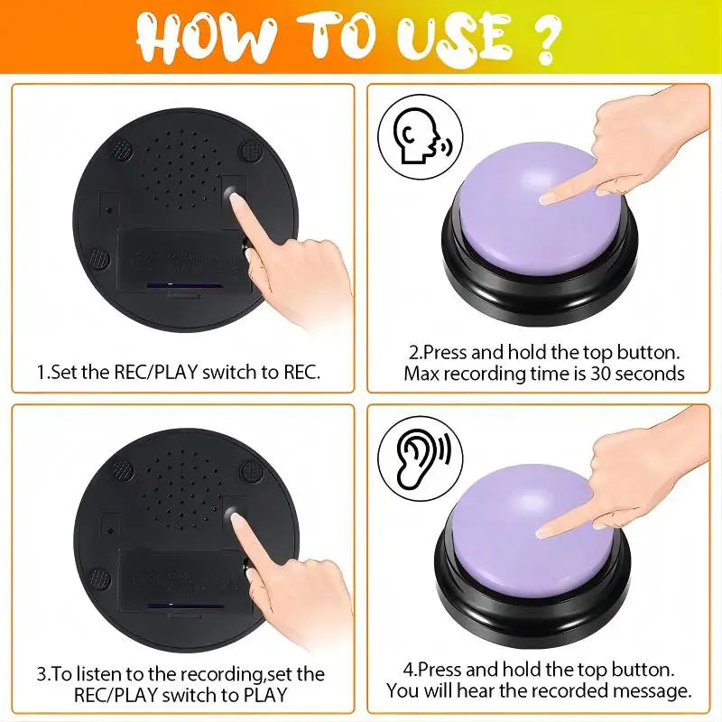 Interactive Pet Communication Buttons - Train & Talk