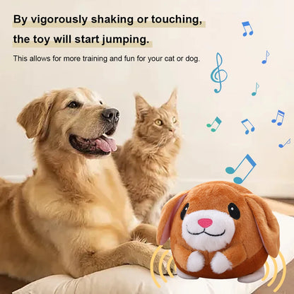 Interactive Plush Bouncing Toy for Dogs