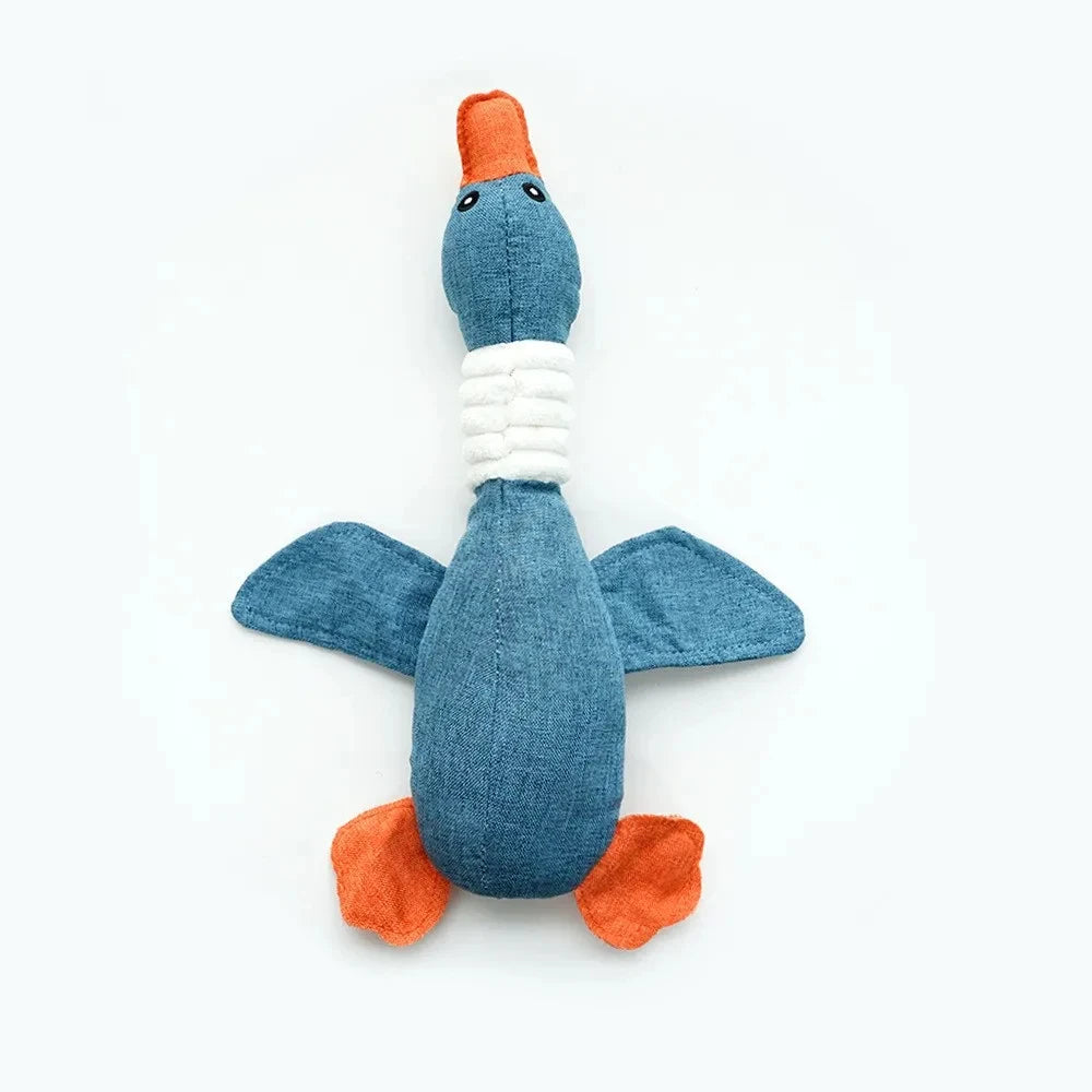 Interactive Goose Sound Plush Toy for Pets