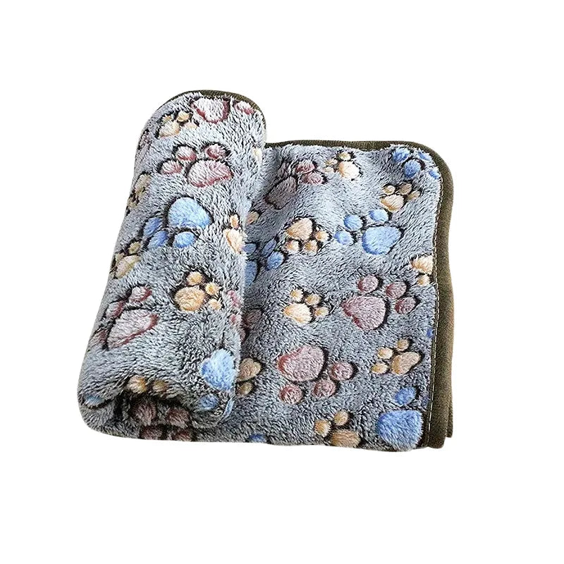 Soft Fluffy Pet Blanket with Cute Cartoon Patterns