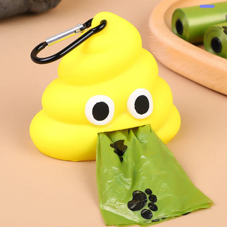 Charming Poop-Shaped Pet Waste Bag Holder