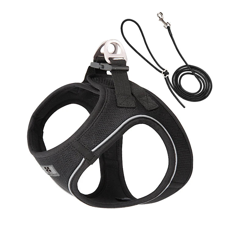 Reflective Dog Harness & Leash Set - Adjustable & Comfortable