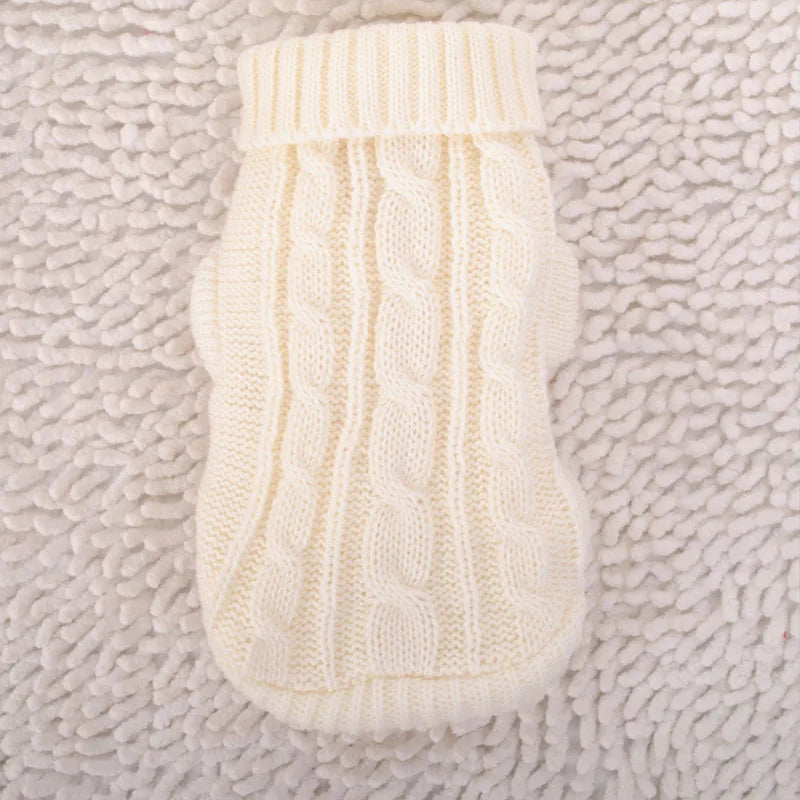 Cozy Knitted Dog Sweater for Small to Medium Breeds