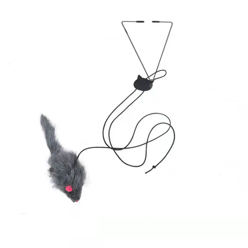 Interactive Cat Teaser Toy - Door Hanging Mouse