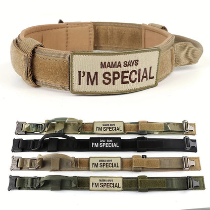 Durable Tactical Dog Collar with Control Handle