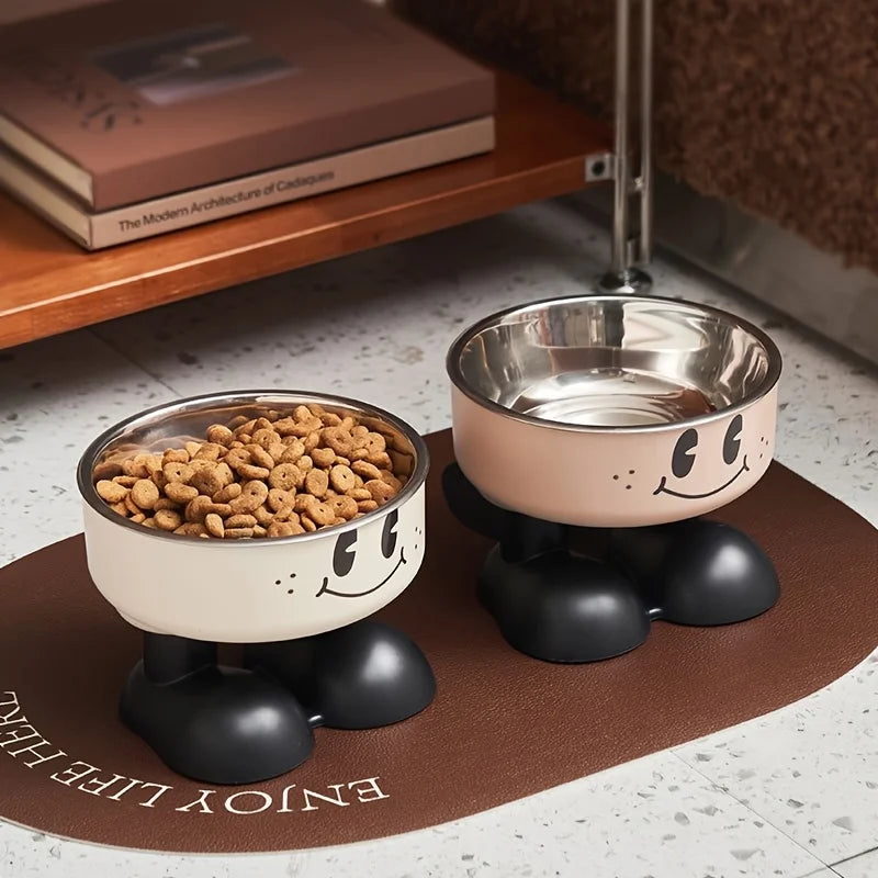 Stylish Elevated Pet Bowl - No Spill Design