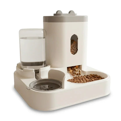 2-in-1 Automatic Gravity Pet Feeder & Water Dispenser for Dogs & Cats