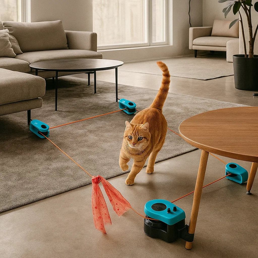 HuntPlay – Smart Interactive Hunting Toy for Cats & Small Dogs - USB Rechargeable