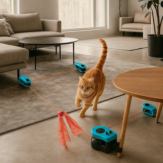HuntPlay – Smart Interactive Hunting Toy for Cats & Small Dogs - USB Rechargeable