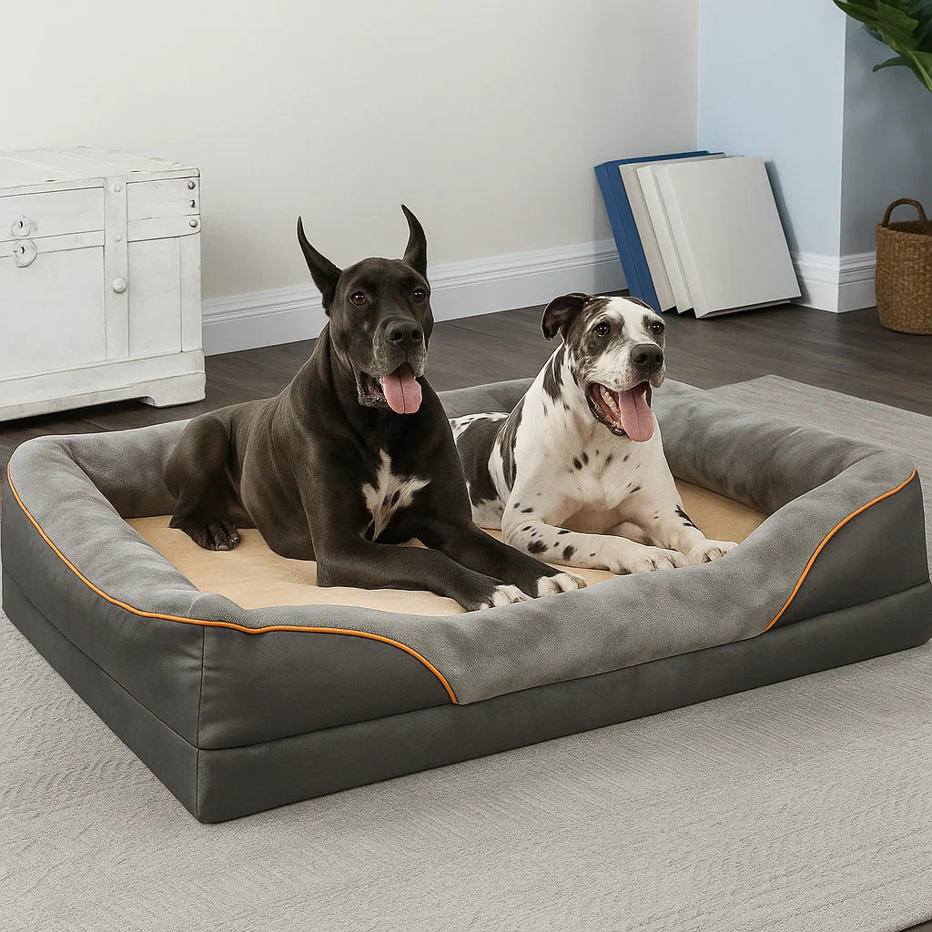 RoyalRest Orthopaedic Dog Bed for Large Breeds - Memory Foam & Waterproof